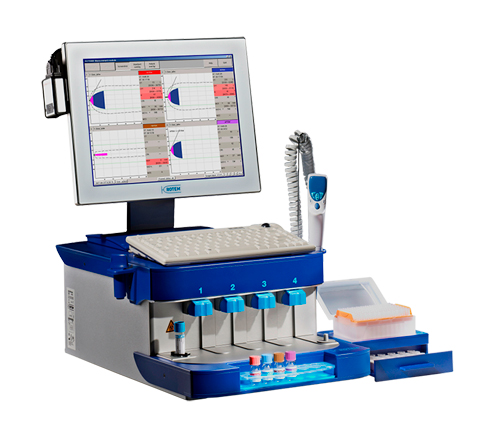 Rotem Delta, тромбоэластометр компьютерный 4-х канальный