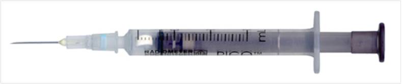 Самплеры PICO, игла 25gx16mm, без кубика для иглы, 1.5 мл, 100 шт